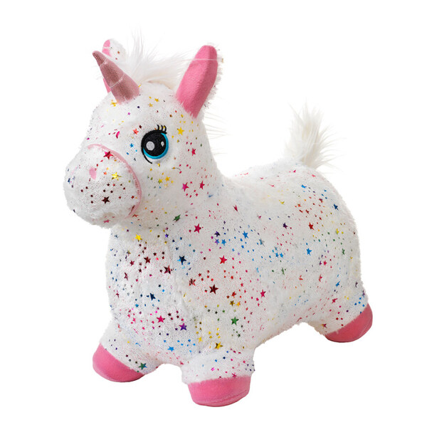 KREA Hop And Bounce Plush Horse - Rainbow