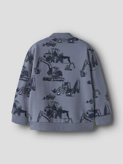 NMMSTORM LS REGULAR SWEAT CARDIGAN Flint Stone - Name It