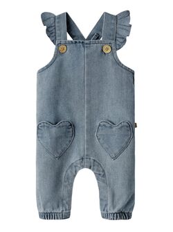 NBFLULIA LOOSE DENIM OVERALL  Medium Blue Denim - LIL`ATELIER