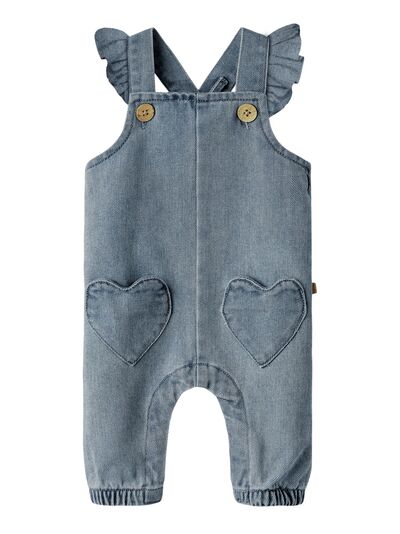 NBFLULIA LOOSE DENIM OVERALL  Medium Blue Denim - LIL`ATELIER