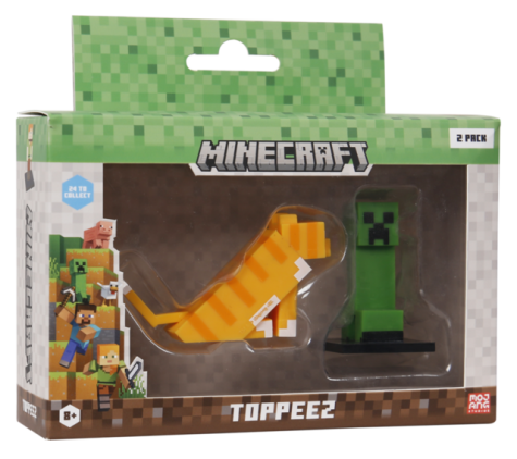 MINECRAFT 3D TOPPEEZ 2 PACK VINDU BOKS