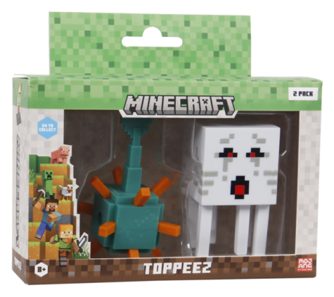 MINECRAFT 3D TOPPEEZ 2 PACK VINDU BOKS