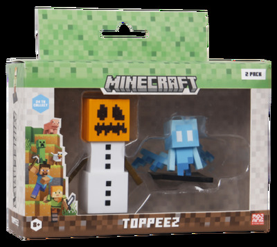MINECRAFT 3D TOPPEEZ 2 PACK VINDU BOKS topeez - Minecraft