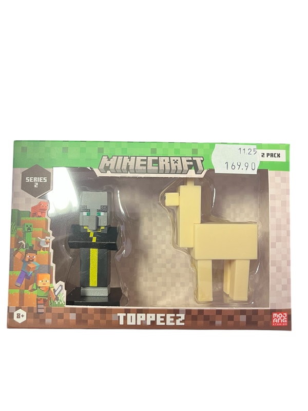 MINECRAFT 3D 6 CM FIGURE 2 PACK WINDOW BOX ASST