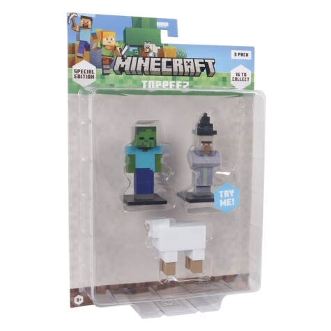 MINECRAFT 3D SPECIAL EDITION FIGURE 3 PACK BLISTER