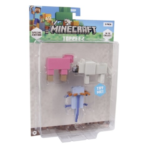 MINECRAFT 3D SPECIAL EDITION FIGURE 3 PACK BLISTER