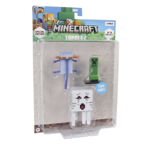 MINECRAFT 3D SPECIAL EDITION FIGURE 3 PACK BLISTER
