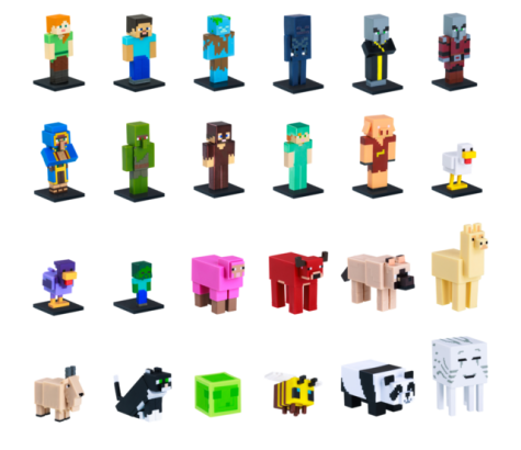 MINECRAFT 3D 6 CM FIGURE 1 PC FOILBAG S2 ASST CDU