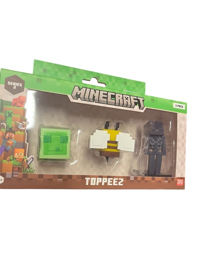 MINECRAFT 3D 6 CM FIGURE 3 PACK WINDOW BOX ASST Nr.4 - Minecraft