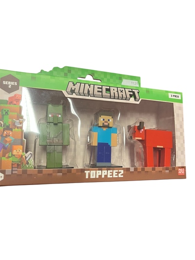 MINECRAFT 3D 6 CM FIGURE 3 PACK WINDOW BOX ASST Nr.7 - Minecraft