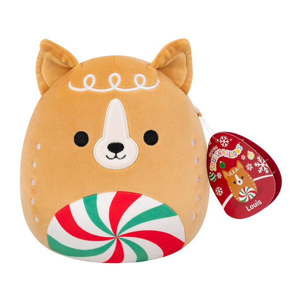 Squishmallows 19 cm Jul Louis the Gingerbread Terrier