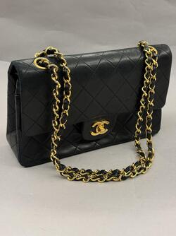 Chanel Double Classic Flap Small  Svart - Chanel