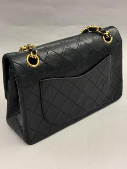 Chanel Double Classic Flap Small  Svart - Chanel