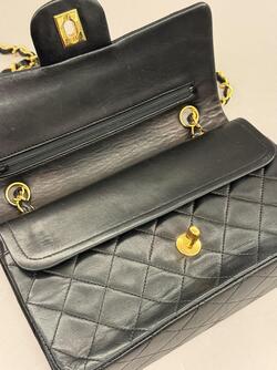 Chanel Double Classic Flap Small  Svart - Chanel