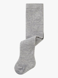 Name It Wak Wool Pantyhouse Solid GREY MELANGE - Name It