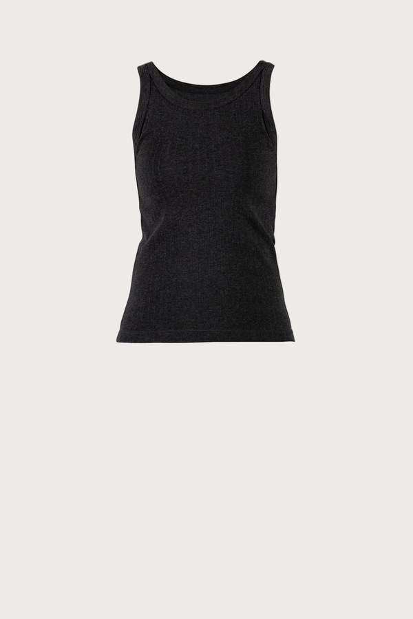 Blue Gudrun Wool Rib Tank Top