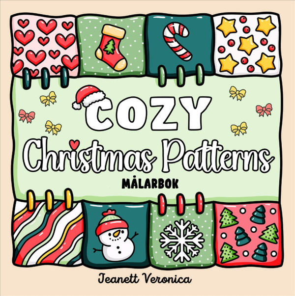 Cozy Christmas Patterns : Målarbok