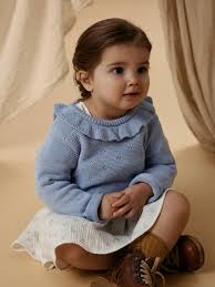 NMFLAGUNA LS KNIT LIL ATELIER Zen blue - LIL`ATELIER