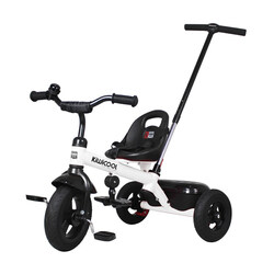 Trehjulssykkel m/styrestang hvit trehjulssykkel - Kiwi Cool