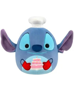 Squishmallows Disney Stitch kosepute med kake - 20 cm Stitch - Squishmallows