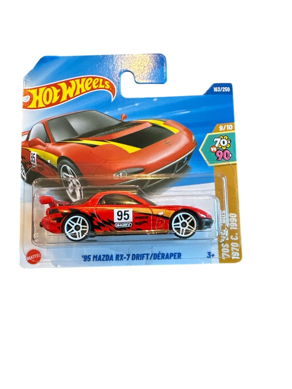 Hot Wheels 1:64 - ‘95 mazda rx-7 drift - 9/10  ‘70s vs ‘90s