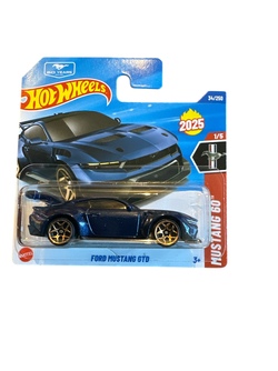 Hot Wheels 1:64 - Ford Mustang GTD - 1/5 Mustang 60 Ford mustang mørk blå - Hot Wheels