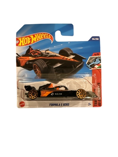 Hot Wheels 1:64 - Formula E Gen3 - 4/5 Track Aces Formel bil - Hot Wheels