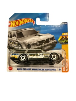 Hot Wheels 1:64 - Volvo 240 drift wagon - 3/5 Wagons Grå stasjonsvogn - Hot Wheels