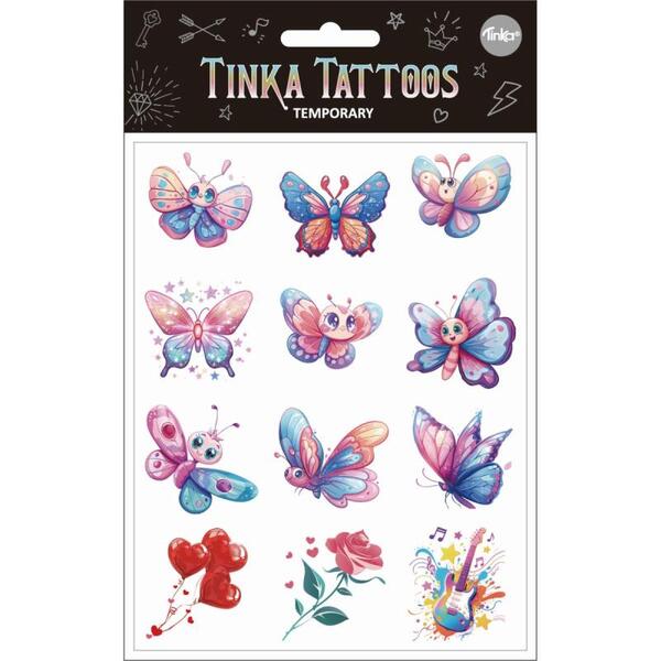 TATOVERING SOMMERFUGLER/BLOMSTER TINKA TATTOO