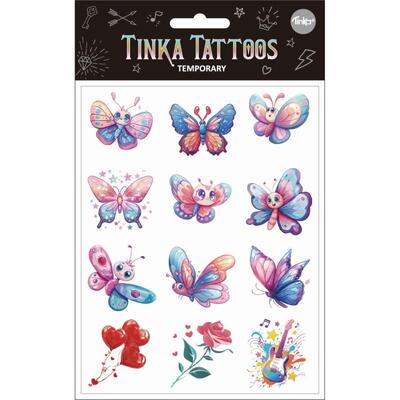 TATOVERING SOMMERFUGLER/BLOMSTER TINKA TATTOO SOMMERFUGLER/BLOMSTER - Tinka