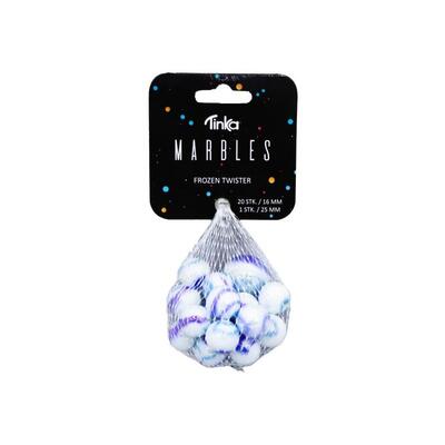 KLINKEKULER 20+1 FROZEN TWISTER TINKA Kvit,Blå, - Tinka