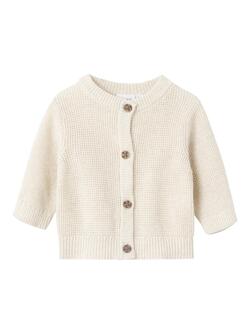 NBNBUBBA LS KNIT CARDIGAN Peyote Melange - Name It