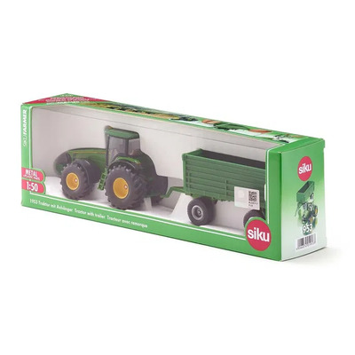 Siku 1:50 Tractor With Trailer Grønn - Siku