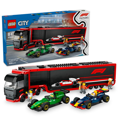 LEGO 60445 F1®-trailer med F1® RB20 og AMR24 60445 - Lego city