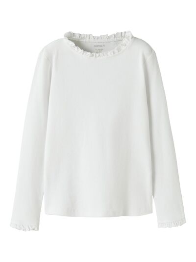 NKFSIKA LS SLIM TOP BRIGHT WHITE - Name It