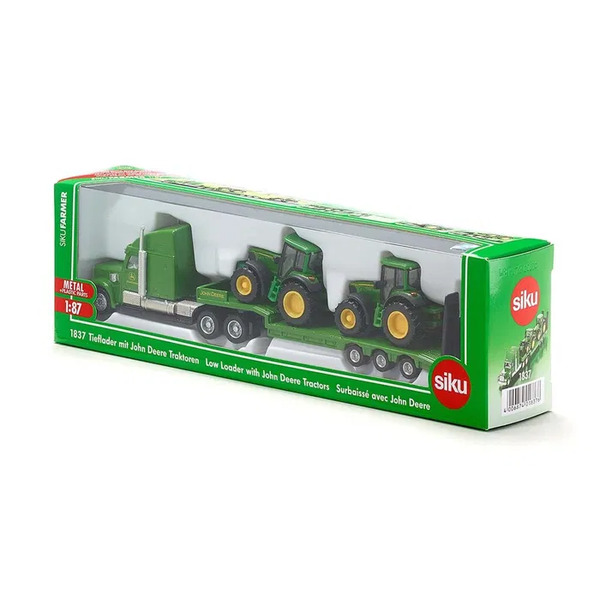 Siku 1:87 Low Loader With John Deere Tractors