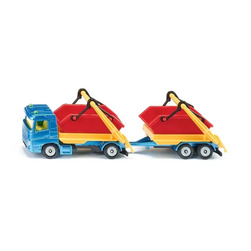 Siku Truck W Skip And Trailer Truck W Skip And Trailer - Siku