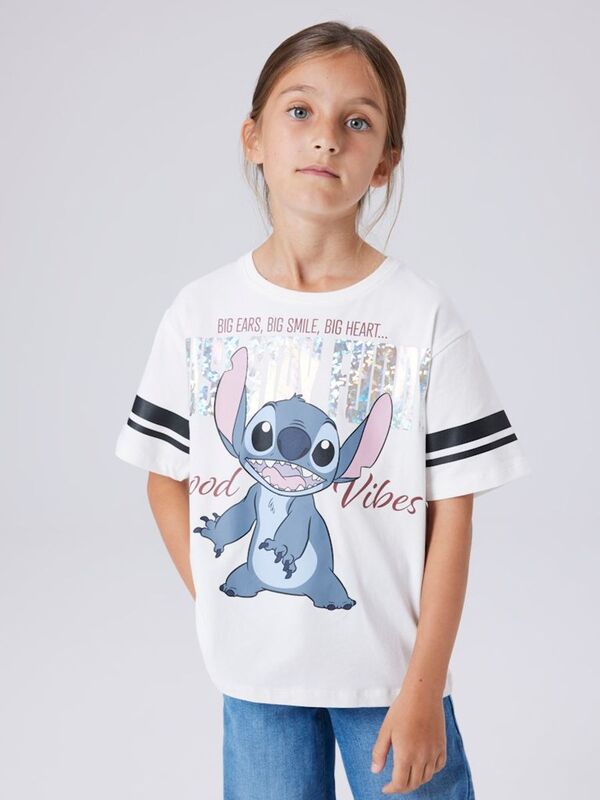 NKFDYMI STITCH SS REGULAR TOPP