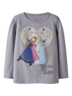 NMFDORA FROZEN LS TOP  Lavender Gray - Name It