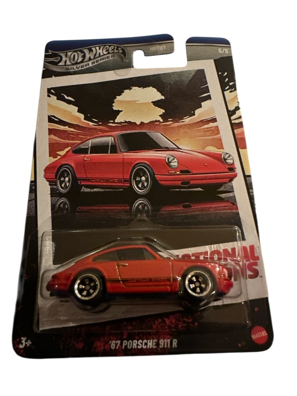 Hot Wheels Silver Vintage Racing 1:64 ‘67 Porsche 911 R