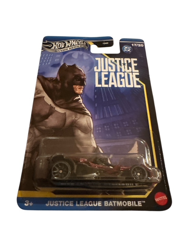Hot Wheels Silver Batman 1:64 Justice League Batmobile
