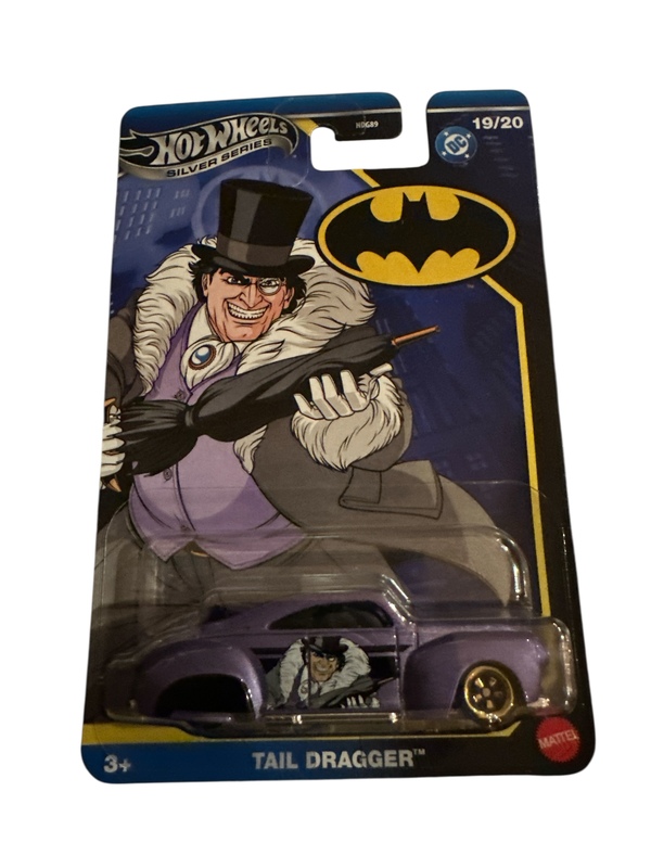 Hot Wheels Silver Batman 1:64 Tail Dragger