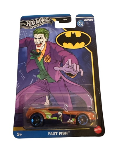 Hot Wheels Silver Batman 1:64 Fast Fish Fast Fish - Hot Wheels