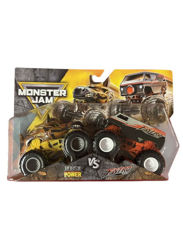 Monster Jam 1:64 Marvel 2 Pack Asst. Horse Power VS Fastro Van