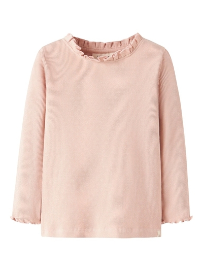 NMFNORA LS SLIM TOP LIL Cameo Rose - LIL`ATELIER