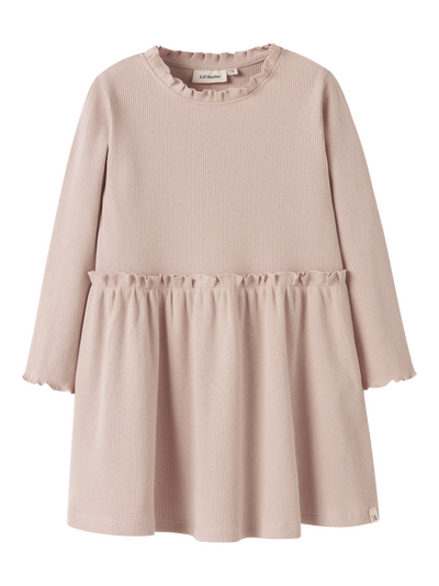 NMFNORA LS DRESS LIL Cameo Rose - LIL`ATELIER