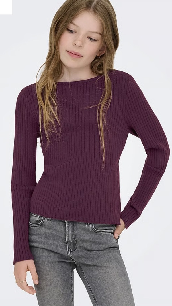 KOGIBI LS RIB BOATNECK  KNIT