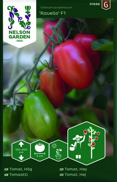 Tomat, Høy - Ravello F1 ikke relevant - Nelson Garden