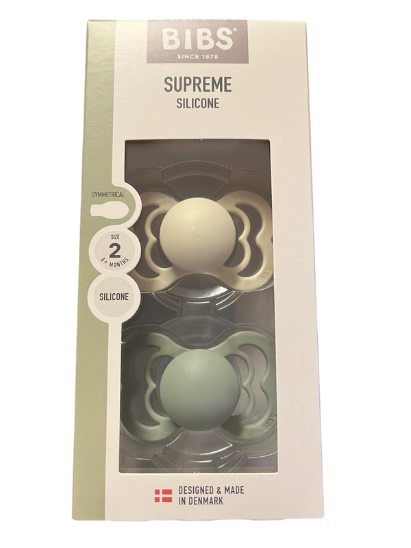 BIBS SUPREME 2 PACK SIZE 2( 6MND+) SILICONE