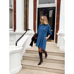 Denim dress ruffle Denim - RAH Oslo